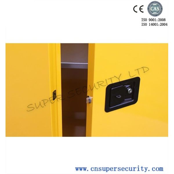 Узкий вертикальный промышленный въедливый химический шкаф хранения с одиночной дверью