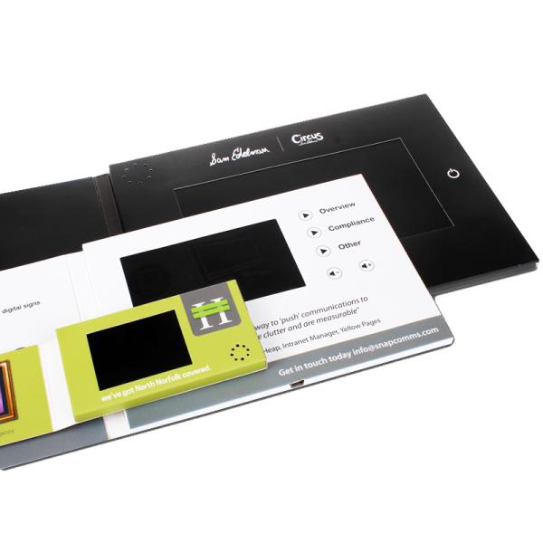 Tarjeta de visita de vídeo LCD personalizada Tipo de tarjeta de folleto de vídeo LCD Perfecto para la estrategia de marketing B2B