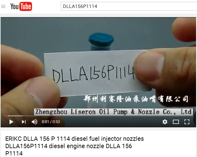 DLLA 156P1114 For BOS injection pump parts nozzle 0433171719 For BOS nozzle tip DLLA156 P 1114