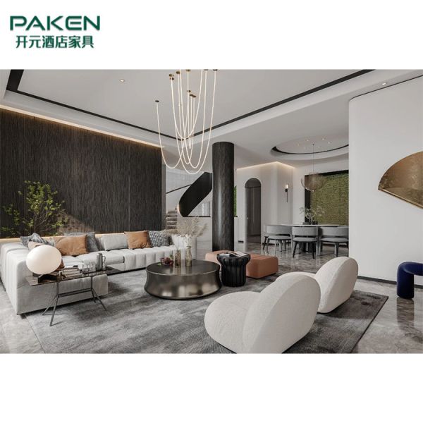 Creative And Fashionable Customized Villa Furniture of Living Room