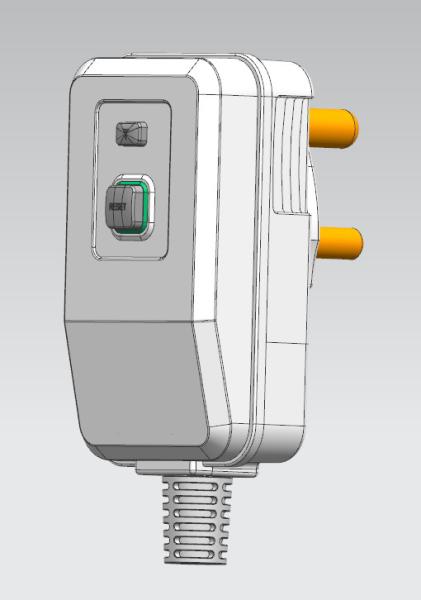 CE RoHS FCC Certified Plastic PRCD Plug 10A Current 110V-220V