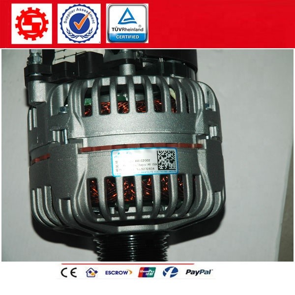 Cummins ISF3.8 Diesel Engine Parts Genuine Mail Truck Generator Alternator 5272634 5318121 5318120