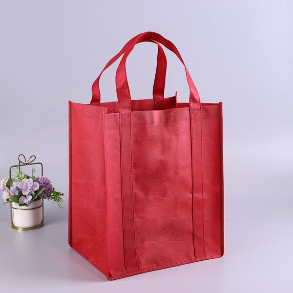 Custom Logo Printed Non Woven Fabric Tote Bag for Grocery Shopping and Promotion