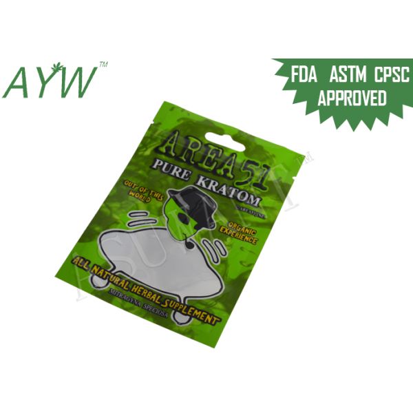 Clear Window Medical Weed k Bags Tear Notches For Kratom Dry Herb