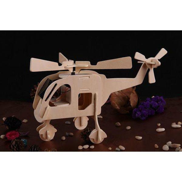 Promotional Solar Powered Educational Solar Toy 3D Puzzle Wood Toys Educational Toys for Kids 2023