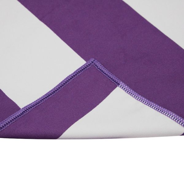 High Quality Stripe Towel Super Absorbent Printed Microfiber Suede Towel