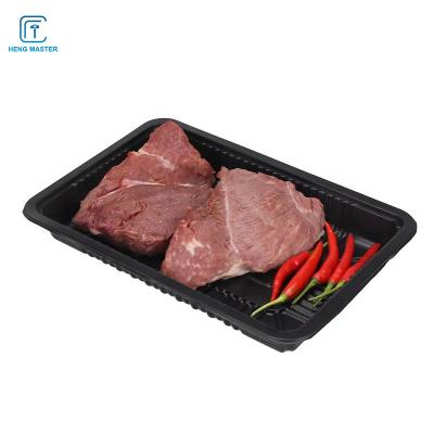 Bandeja amigável preta da carne do plástico do supermercado 15*23*4.5cm de Eco