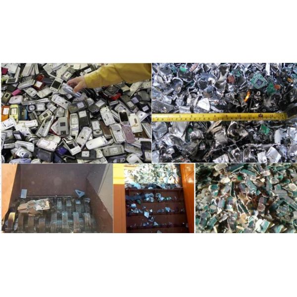 Máquina electrónica grande de la trituradora de residuos, PWB inútil que recicla las cuchillas rotatorias de la máquina