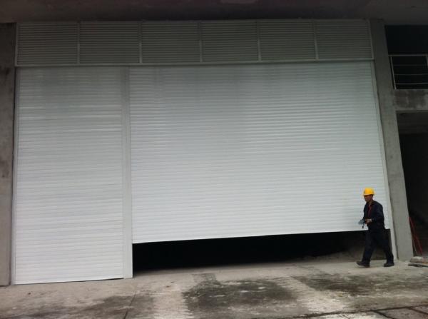 77mm Energy Saving Foam Filled Aluminum Roller Shutter Door with Polyurethane Foam Insulation
