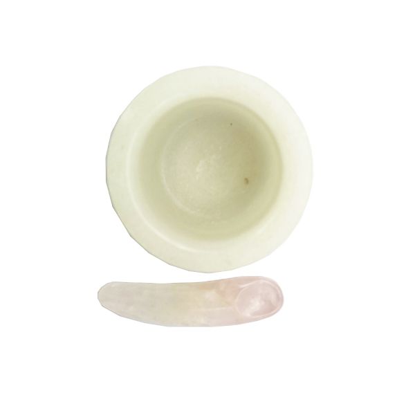 Technique Polished Natural White Jade Mask Bowl and Spatula Set for Perfect Mask Consistency