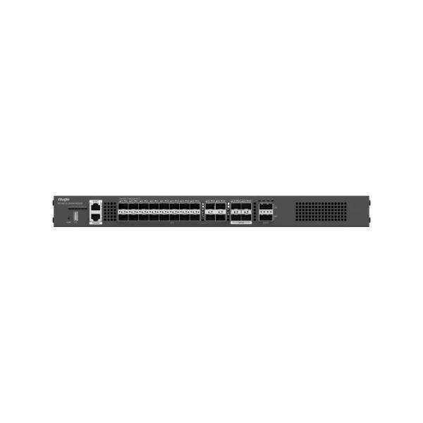 Switch Ruijie RG-S6120-20XS4VS2QXS con puertos 25G/100G, virtualización VSU y monitorización inteligente para centros de datos