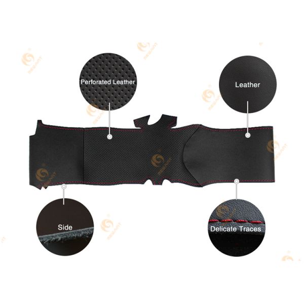 Hand Sewing Real Leather Steering Wheel Cover for Mercedes Benz AMG C63 W204 C219 E550 E 63 AMG W212 W217 SL 63 R230 C197 R197