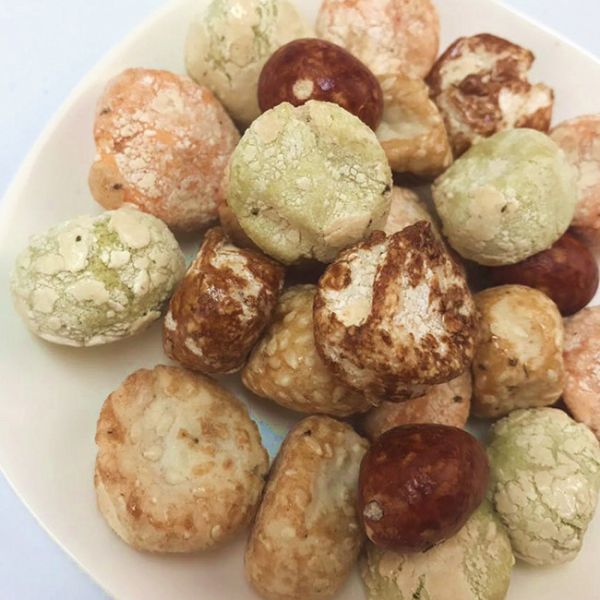 Очень вкусное покрытое зажаренный в духовке вокруг арахисов с продуктами зеленого надувательства вкуса Васаби горячего кошерными