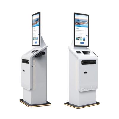 Le haut hôtel durable vérifient dans le kiosque des entreprises avec le kiosque de Scanner And Camera d'imprimante