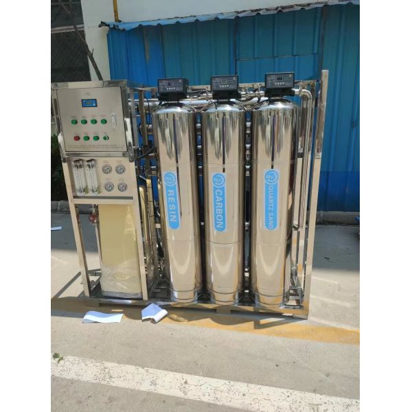 1TPH 3xSS304 Tanks Reverse Osmosis Water Plant For Sell Water