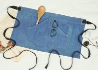 Praticabilité du tablier 55*70cm de corps de denim de mode la demi bonne adaptent le logo aux besoins du client