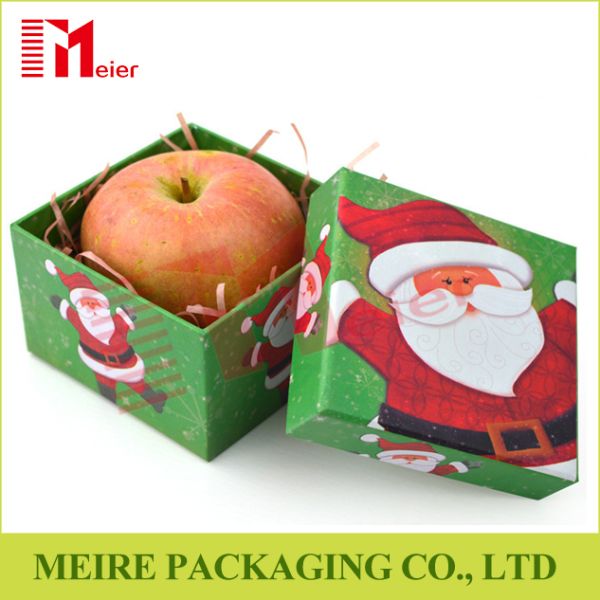 Wholesale luxury two piece custom printed apple cardboard paper packaging box