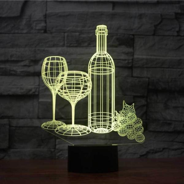 138mm ABS 3D Led Illusion Lamp 88mm Acrylic 3d Illusion Led Lamp