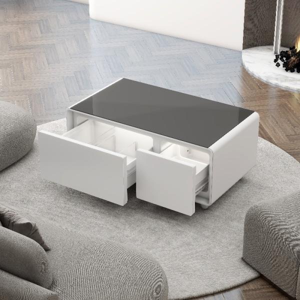 Refrigerator Primst Coffee Table With Wireless Charger Smart Party Tea Table Freezer Private Mold NO