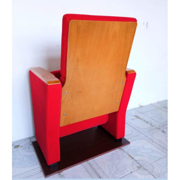 Red Fabric Auditorium Hall Theatre Seating Living Room Furniture