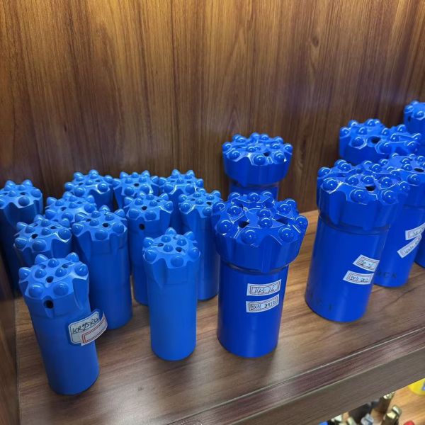 7 11 Degree Tapered Button Drill Bits Threaded Buttons Hard Rock Drilling Bit