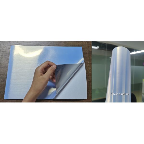 Бумага стикера штейнового серебряного Printable винила 130g водоустойчивая лоснистая