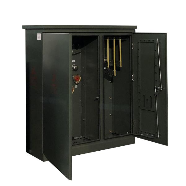 1500Kva Transformador de três fases montado em pads de óleo imerso Distribuição de 12,47KV a 208V