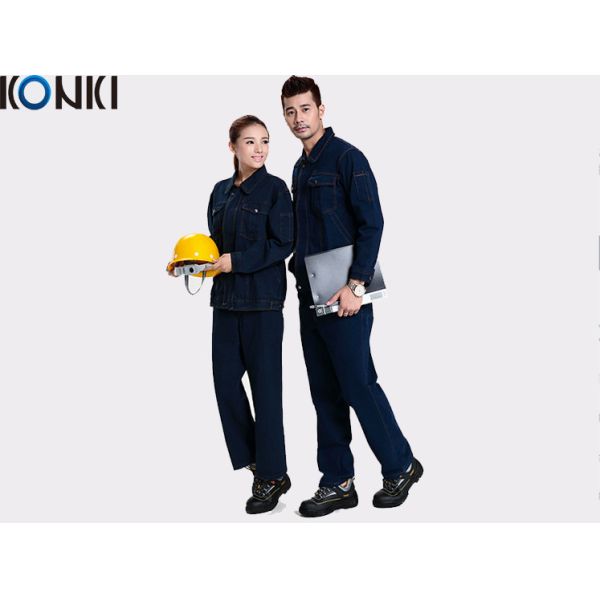 Winter workwear uniform For industrial workers durable denim fabric  work suit