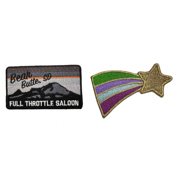 Graduated Colour Iron On Embroidery Patch Eco Friendly Nature Decorating Patches