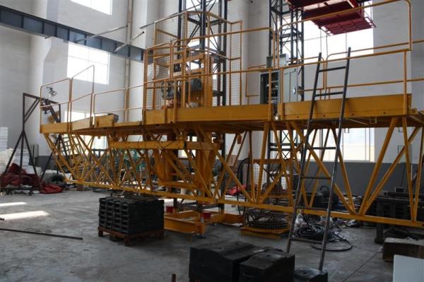 10m Aluminum Mast Climbing Work Platform For Outside Wall Painting