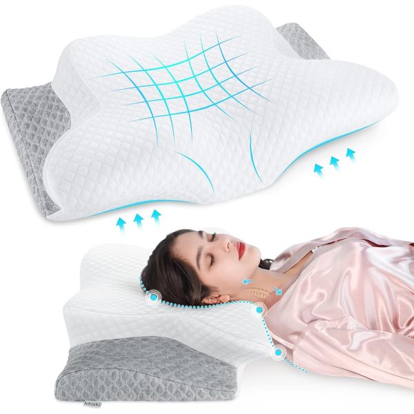 Home Decor Sofa Cushion Memory Foam Cervical Pillow for Neck Pain Relief and Support