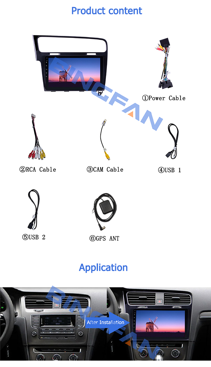 Радио с сенсорным экраном Volkswagen ODM