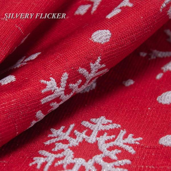 Red White Snow Pattern 21 Inches Christmas Stocking Double Layers Gift Holders Xmas Holiday Party Mantel Decoration