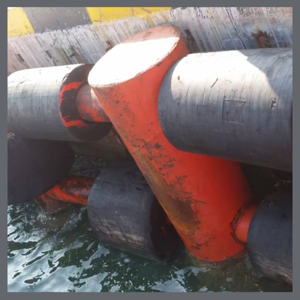 Lightweight UV Ozone Resistant Cylindrical Marine Fenders for Efficient Impact Absorption