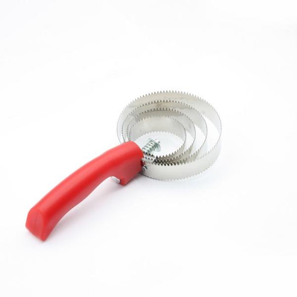 4 Loops Horse Care Spiral Curry Comb With Optional Color Plastic Handle