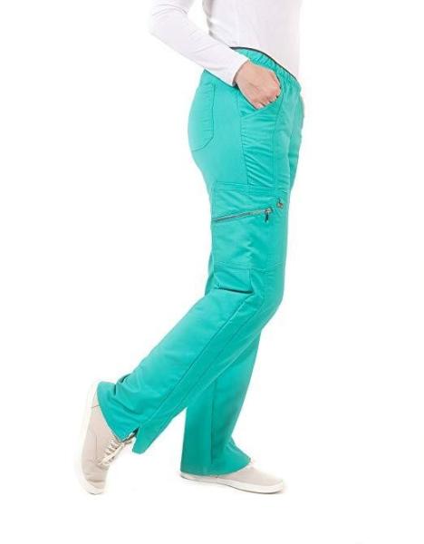 200 enfermeira elástica Medical Scrubs Pants da correia do bolso da inserção do Spandex 5% da viscose 33% do poliéster 62% da G/M