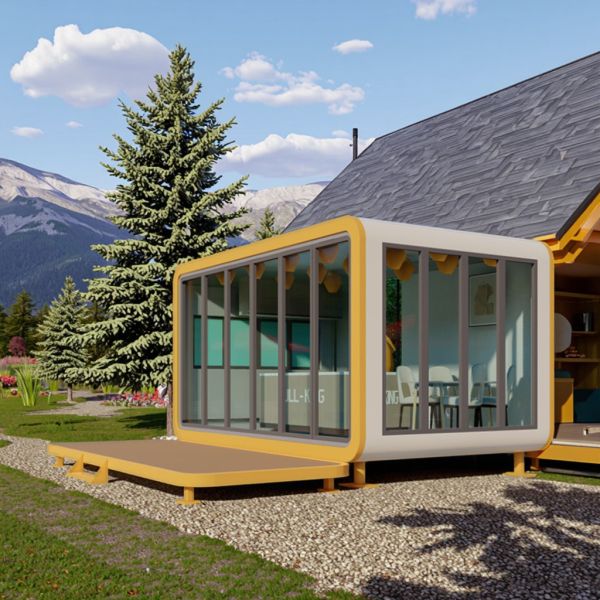 Minimalist Prefabricated Apartment Mobile Space Capsule Unique Needs Expandable House