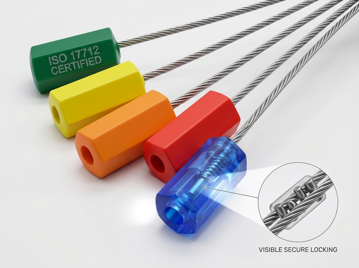 1.8mm High Tensile Steel Cable Security Seal Shipping Container Truck Trailer Meter Box Tamper Evident Lock