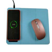 Pliage mince superbe de remplissage de tapis de souris de radio en cuir de téléphone portable d'unité centrale