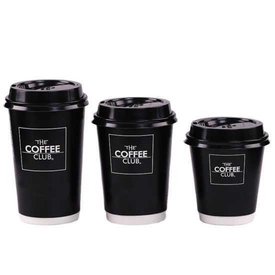 Biodegradable Disposable 4oz 6oz 8oz 10oz 12oz 16oz 20oz Double Wall Paper Cups For Hot Coffee Tea Drinks