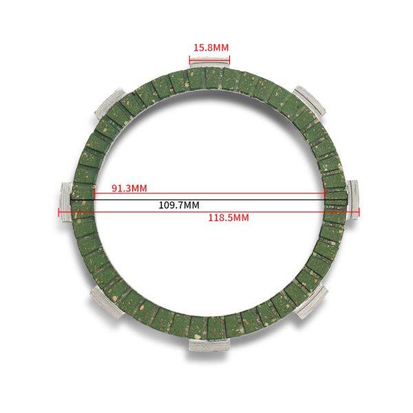 Black Brown CG125 Clutch Plates Moto Spare Parts Fiber Motorcycle Clutch Plates