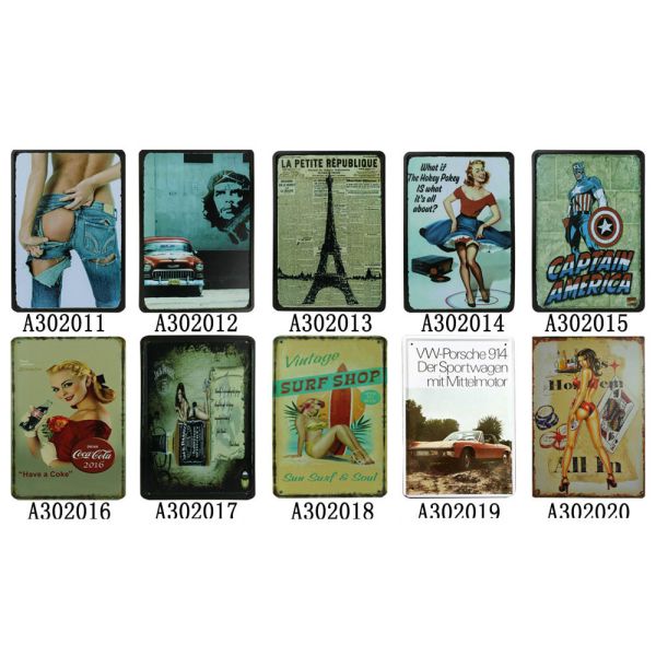 Durable Daily Household Items Tinplate 3020 Iron Decorative Paintings For Living Room