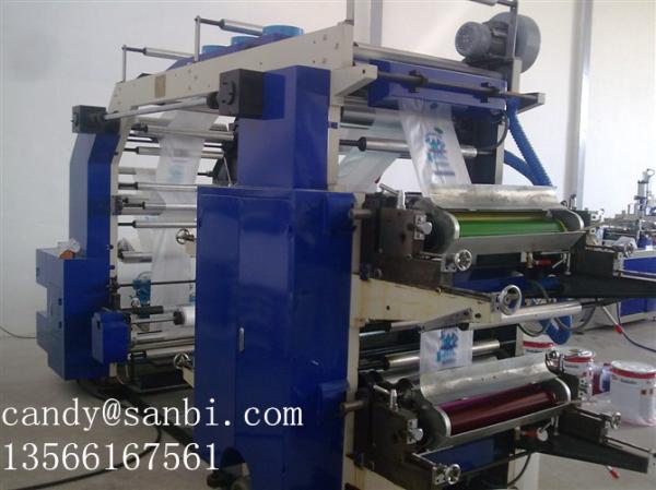 4 Color Multicolor Printing Machine To Printed Plastic Film Paper Foil Opp Goods