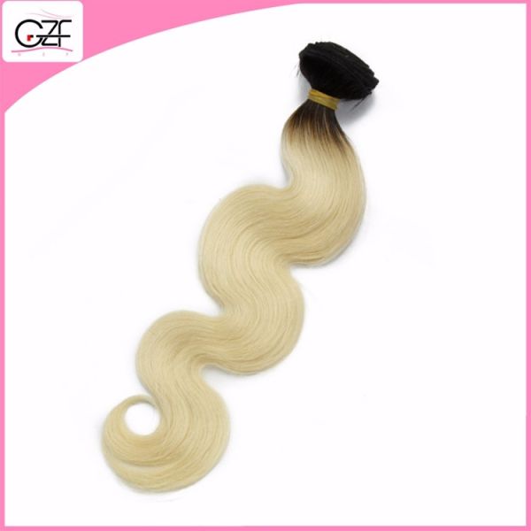 Newest Hair Style 613# Human Hair Free Brazilian Weave Bundles Body Wave Blonde Human Hair
