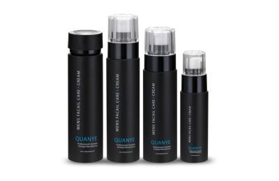 O cosmético mal ventilado personalizado engarrafa 150ml/garrafas plásticas redondas da loção para a embalagem de creme