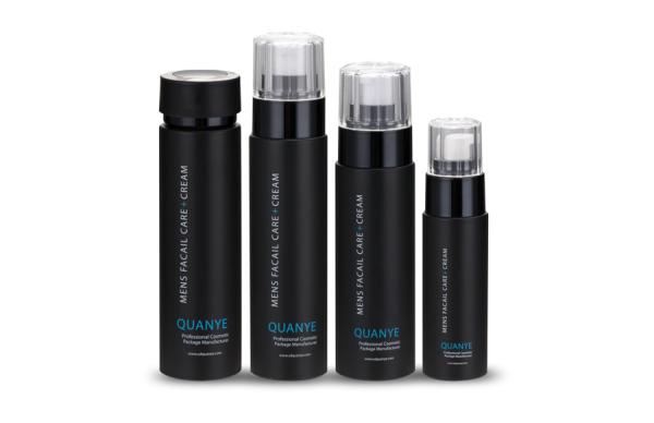 O cosmético mal ventilado personalizado engarrafa 150ml/garrafas plásticas redondas da loção para a embalagem de creme