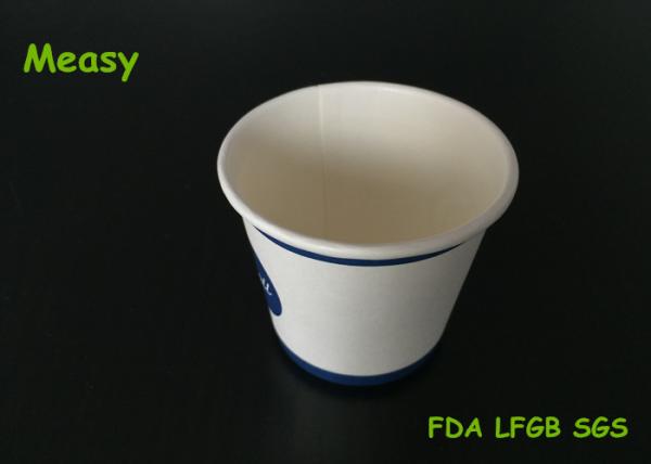 Small Size Trial Drinking Single Wall Paper Cups , 4oz personalized takeaway coffee cups
