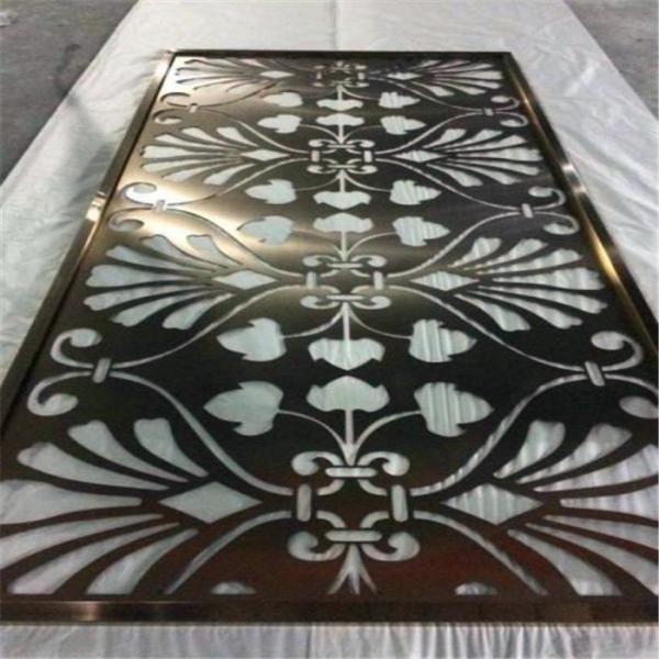 CNC laser cutting panel screen metal decoration material for luxury architectural and interior projects