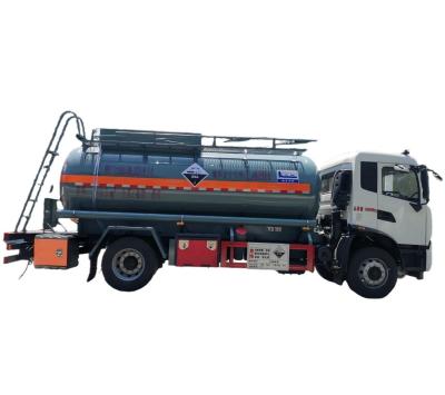 Transportation Cargo Truck 4x2 Dongfeng Tianjin Corrosive Tank Truck Manual Transmission