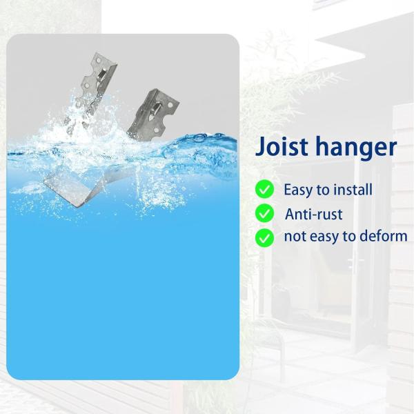 Galvanized Steel Joist Hanger Face Mount for 2x4 Hot Dip Coating Sample Offered